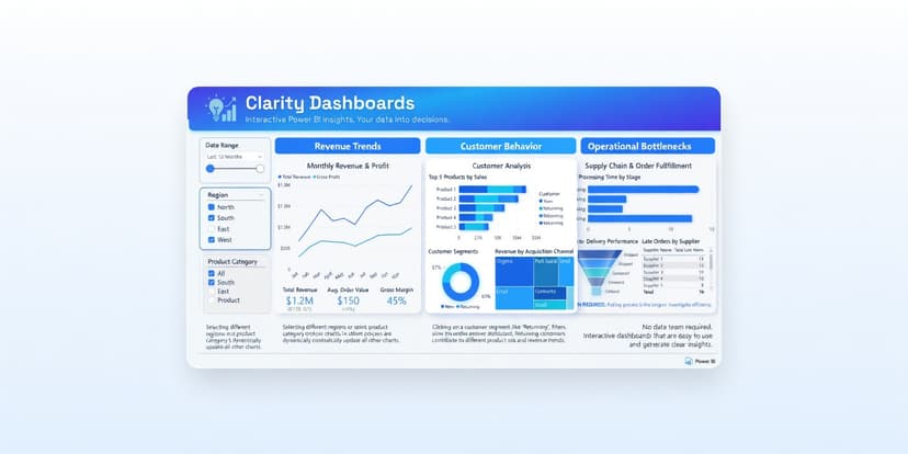 Clarity Dashboards